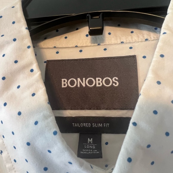Bonobos Men’s Button Down Medium Long Tailored Slim Fit - Picture 2 of 2